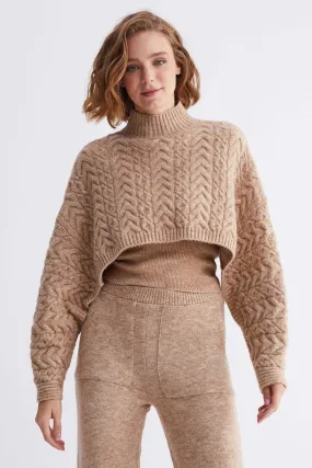 Hair Braided Knitwear Crop