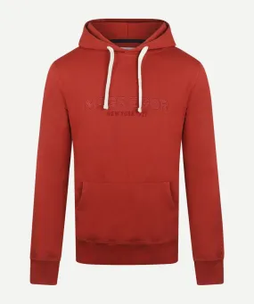 Hoodie met logo graphic | Rusty Red