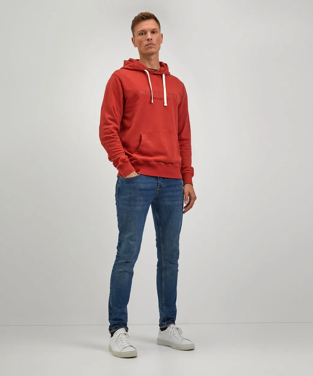 Hoodie met logo graphic | Rusty Red