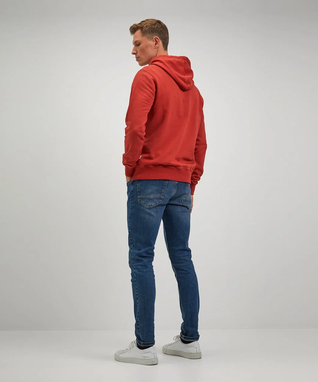 Hoodie met logo graphic | Rusty Red