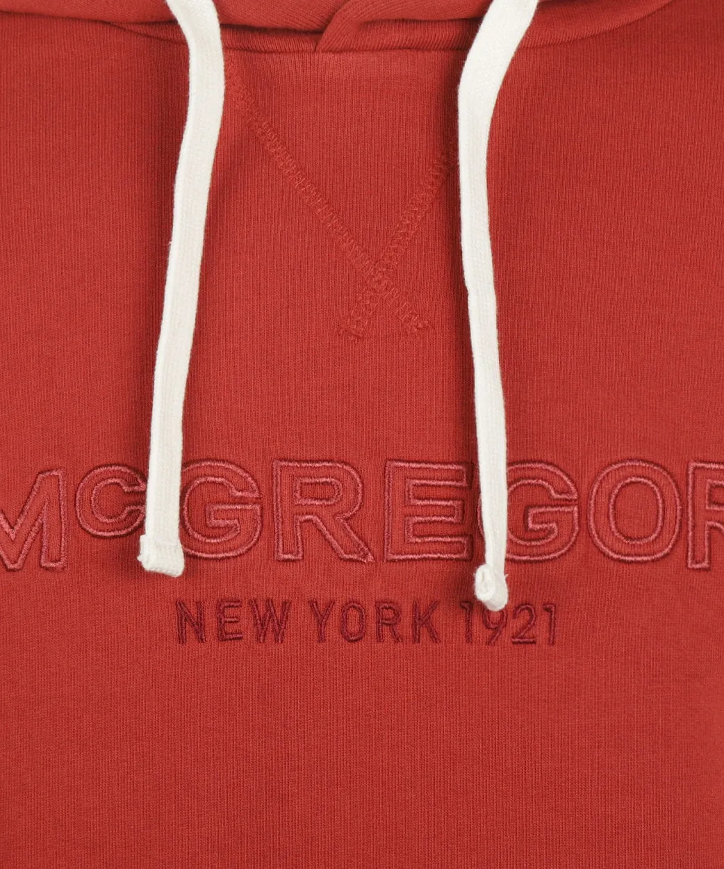 Hoodie met logo graphic | Rusty Red