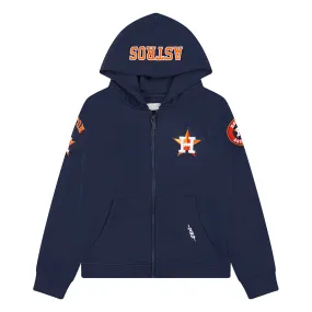 HOUSTON ASTROS CLASSIC BIG BOYS FLC FZ HOODIE (MIDNIGHT NAVY)