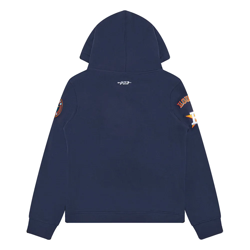 HOUSTON ASTROS CLASSIC BIG BOYS FLC FZ HOODIE (MIDNIGHT NAVY)