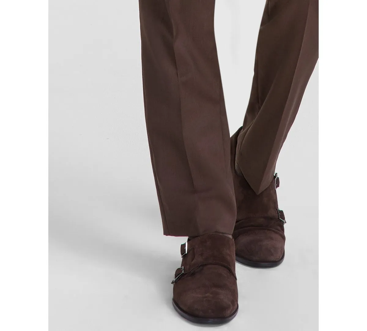 Hugo Boss Mens Modern fit Dress Pants 32 / 32.5 Brown Solid