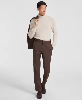 Hugo Boss Mens Modern fit Dress Pants 32 / 32.5 Brown Solid