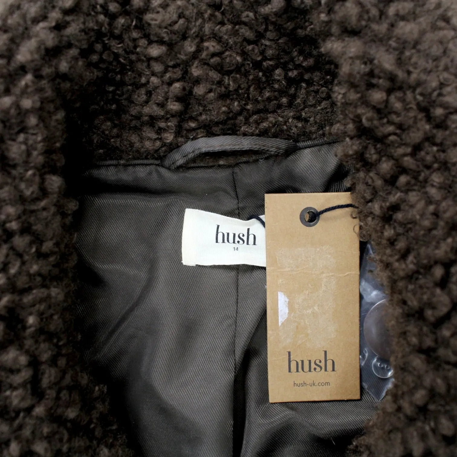 Hush Chocolate Oversized Teddy Coat