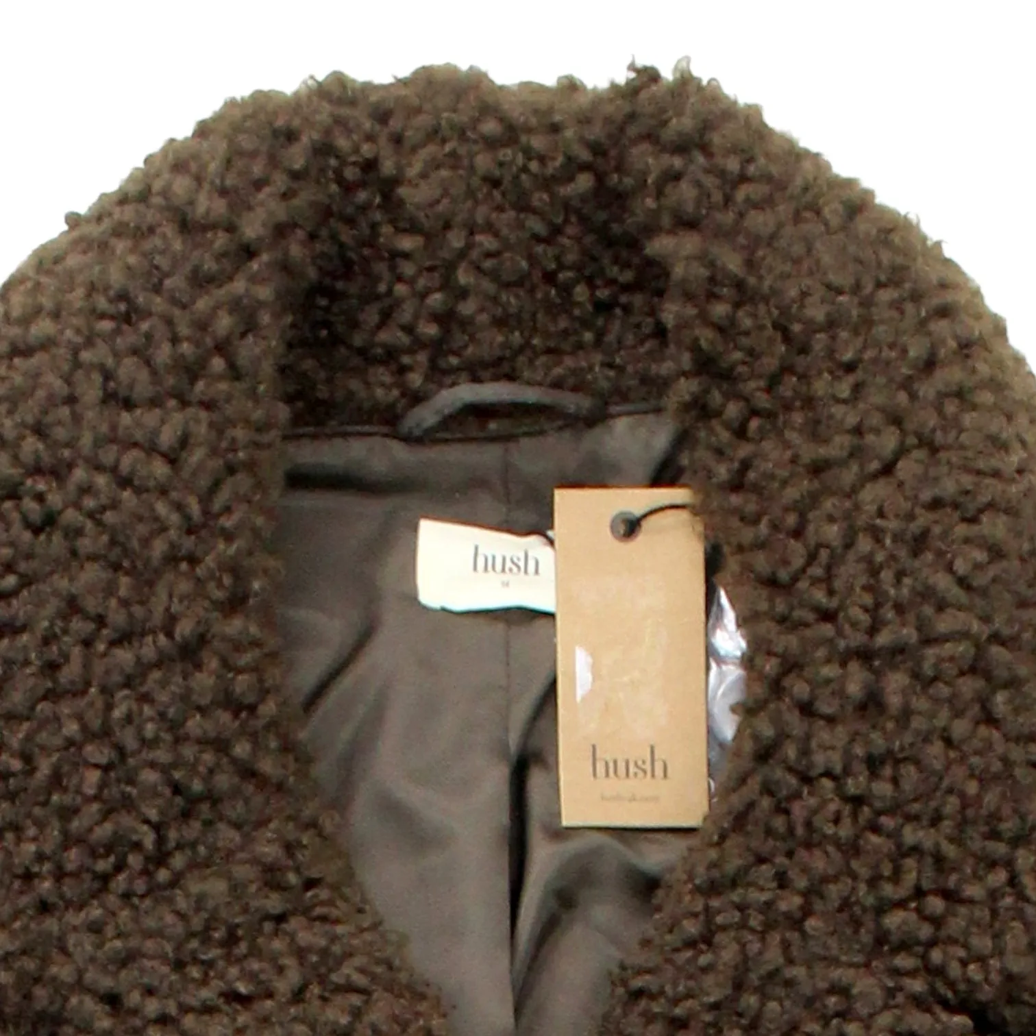 Hush Chocolate Oversized Teddy Coat