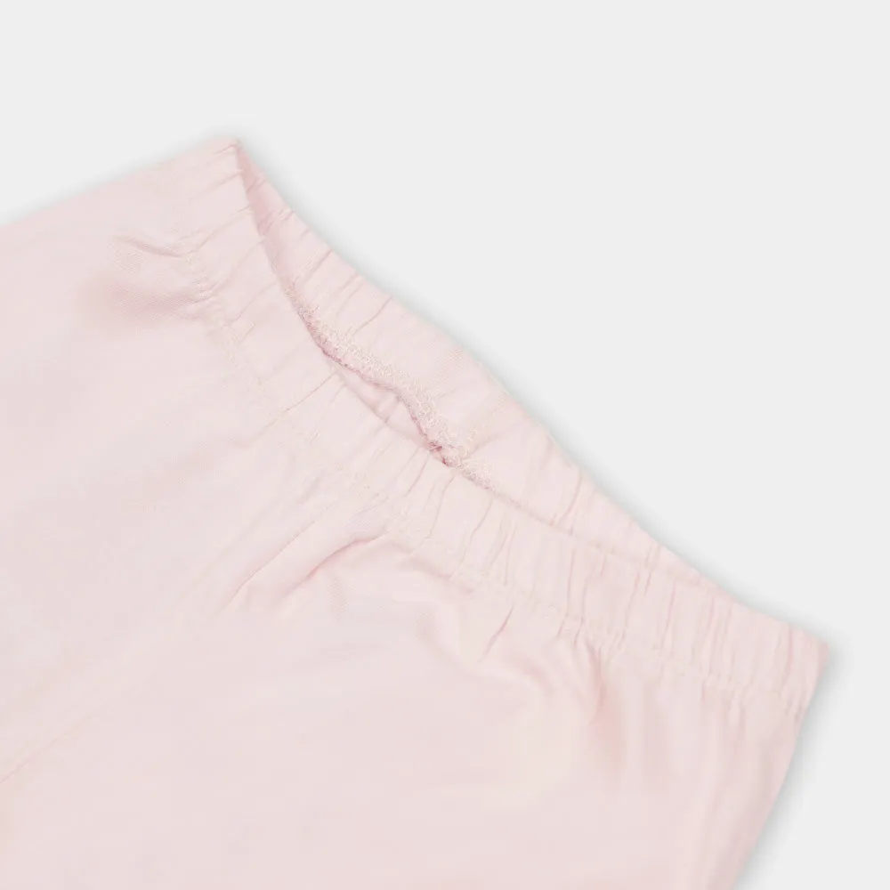 Infant Girls Plain Tights - Cherry