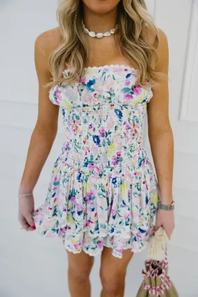 Ingrid Mini Dress - Spring Painting