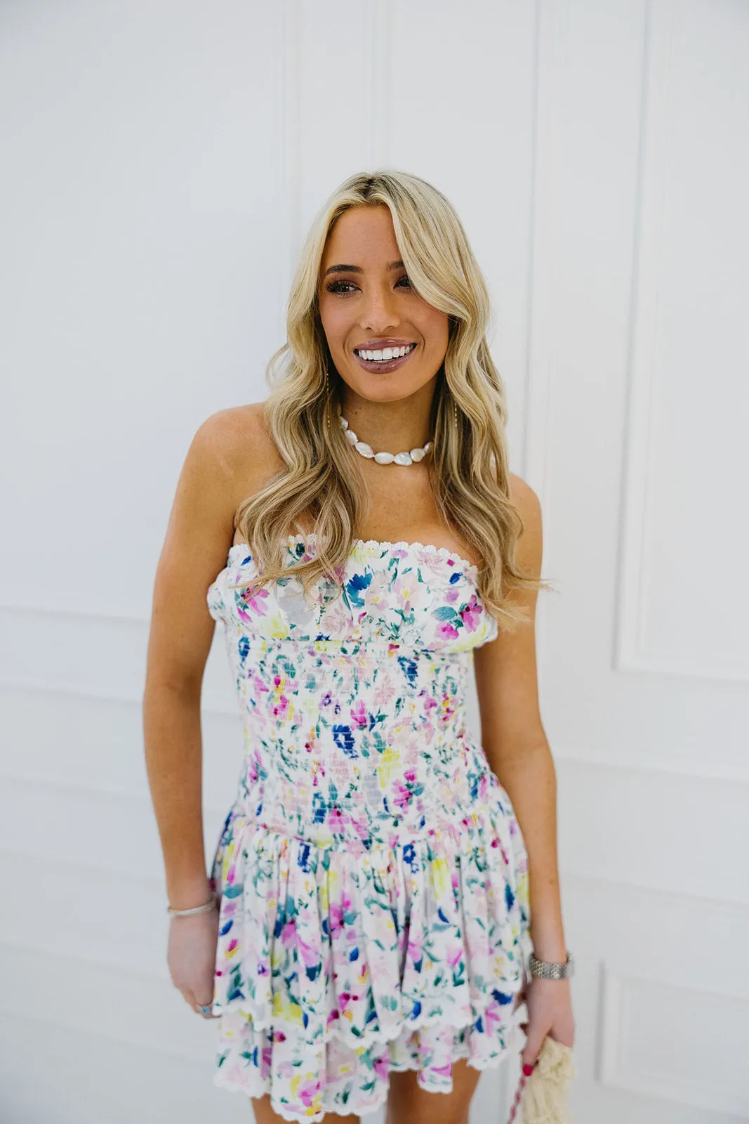 Ingrid Mini Dress - Spring Painting