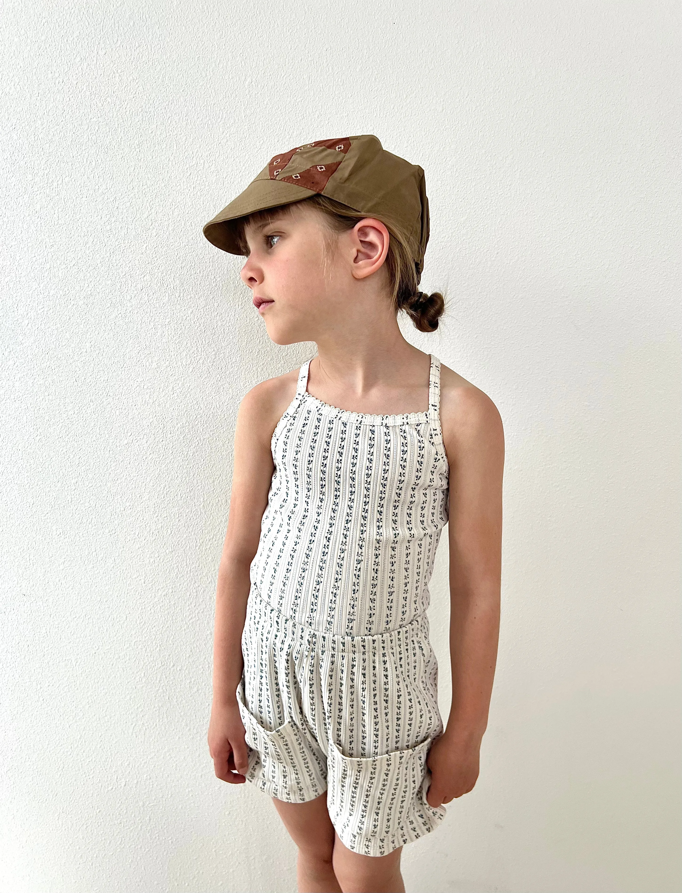 [iver and isla] patchwork cap  (acorn) - SS24