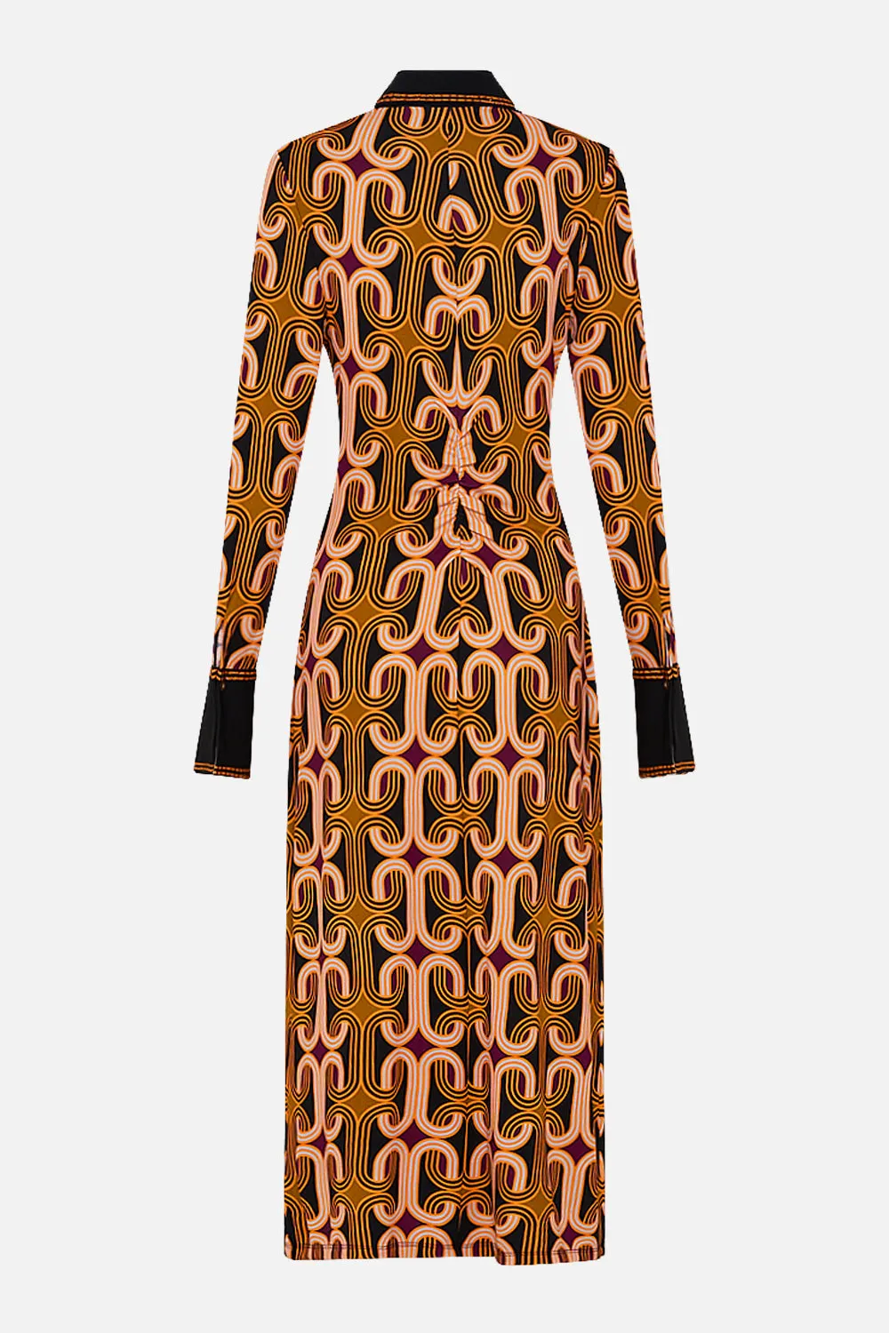 JERSEY MIDI SHIRT DRESS ONE NIGHT IN DE WALLEN