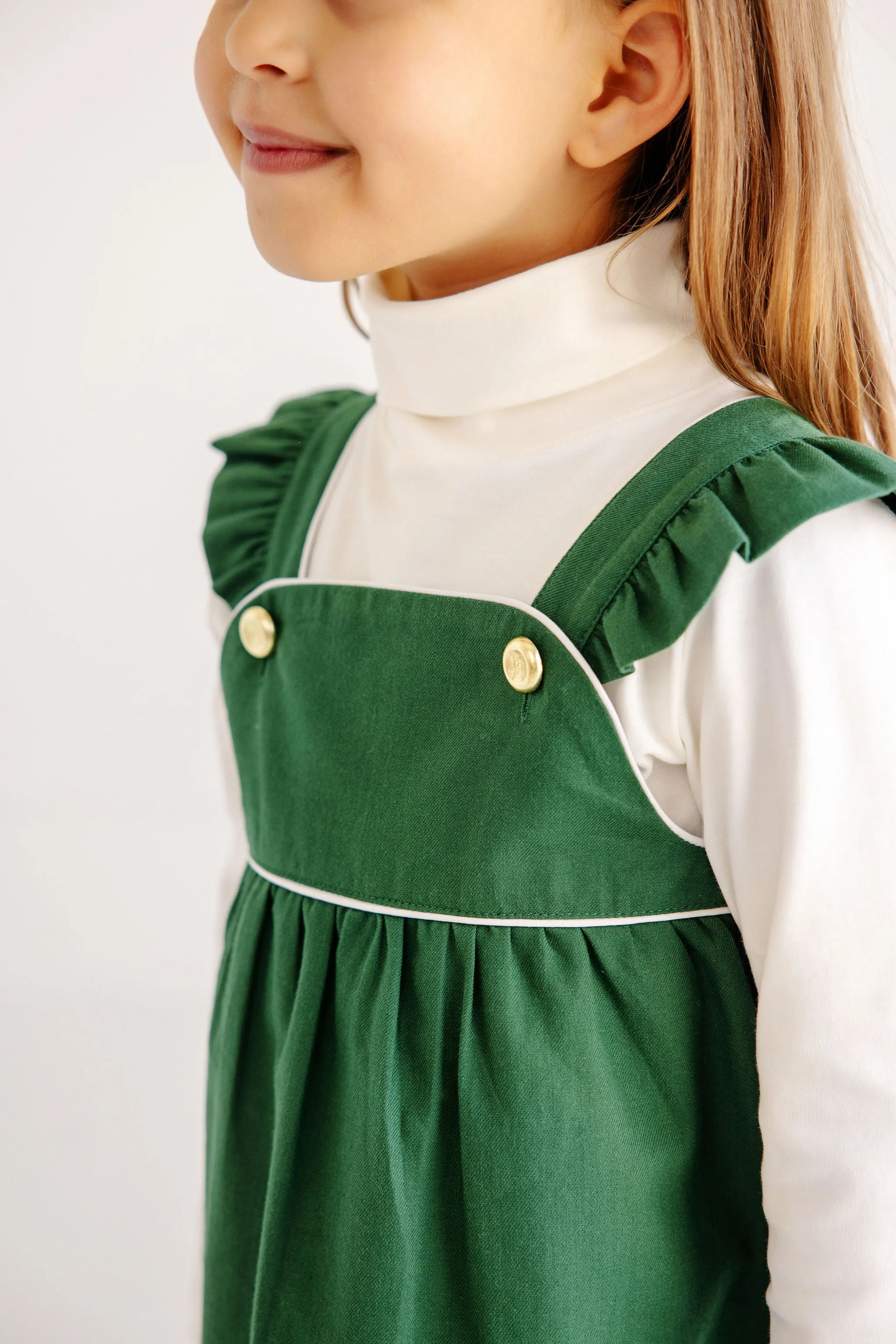 Julia Jumper (Flannel) - Grier Green with Palmetto Pearl