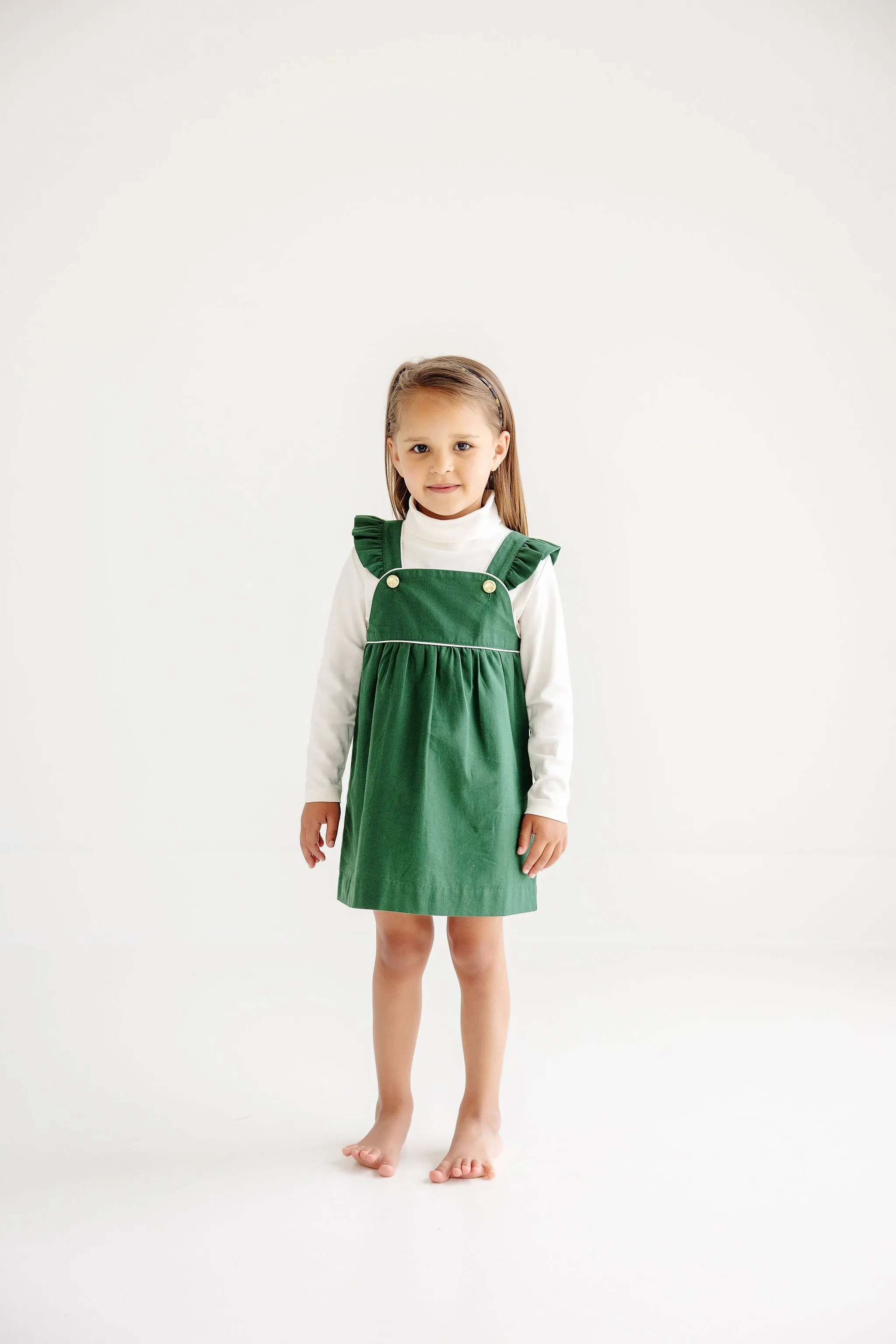 Julia Jumper (Flannel) - Grier Green with Palmetto Pearl