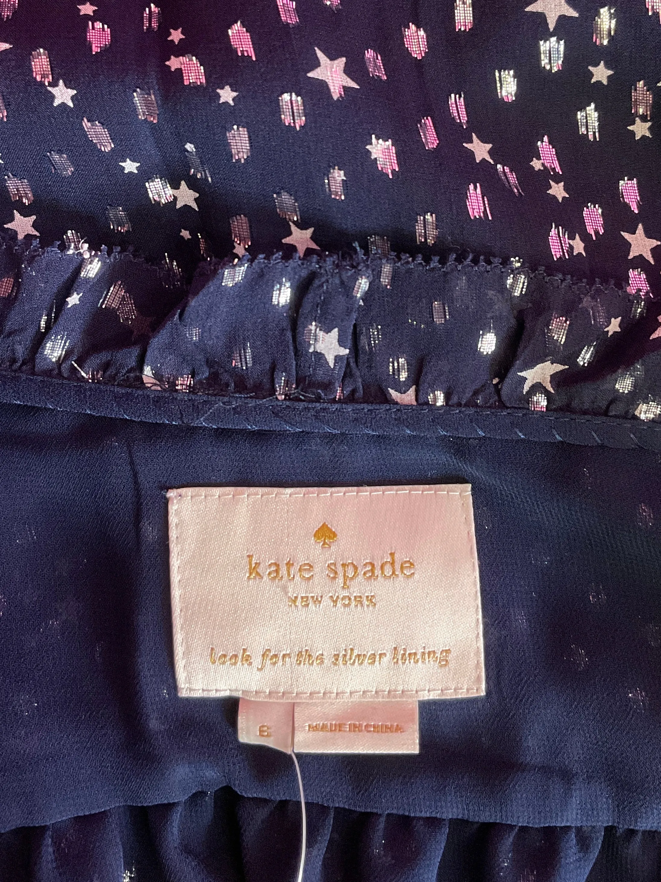KATE SPADE NIGHT SKY STARRY DRESS - 6