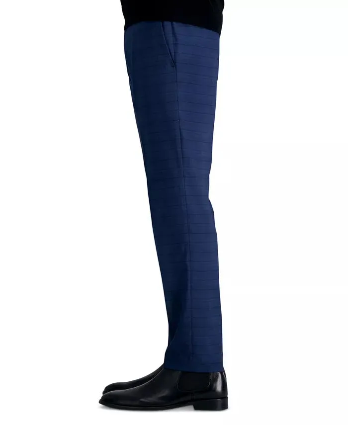 Kenneth Cole Reaction Mens Slim fit Dress Pants 36 / 32 Dark Blue Striped