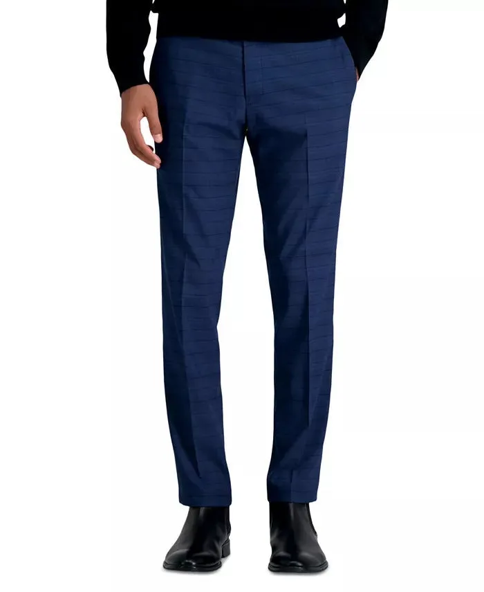 Kenneth Cole Reaction Mens Slim fit Dress Pants 36 / 32 Dark Blue Striped
