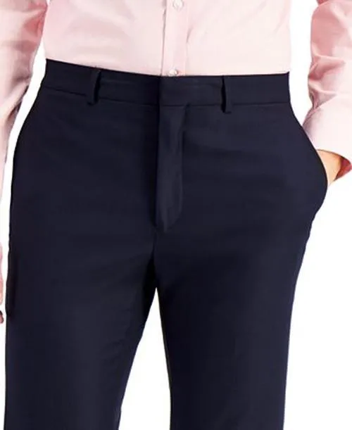 Kenneth Cole Reaction Mens Slim fit Dress Pants Pants 32 / 30 Navy Blue Stretch