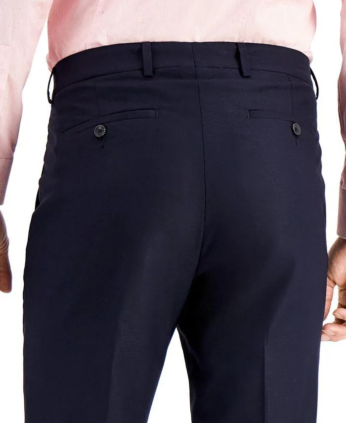Kenneth Cole Reaction Mens Slim fit Dress Pants Pants 32 / 30 Navy Blue Stretch