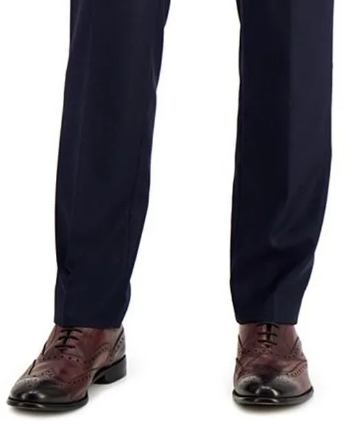 Kenneth Cole Reaction Mens Slim fit Dress Pants Pants 32 / 30 Navy Blue Stretch