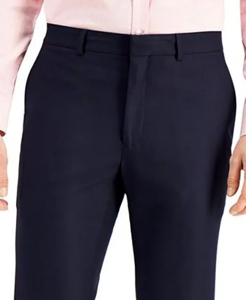 Kenneth Cole Reaction Mens Slim fit Dress Pants Pants 32 / 30 Navy Blue Stretch