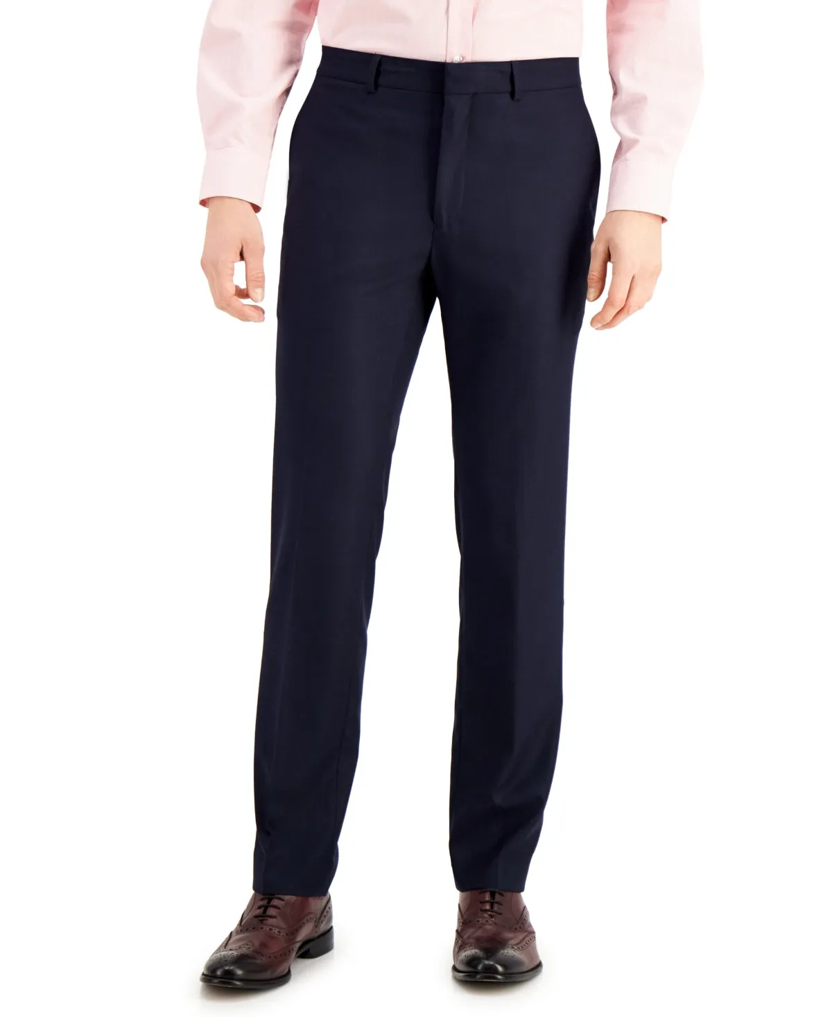 Kenneth Cole Reaction Mens Slim fit Dress Pants Pants 32 / 30 Navy Blue Stretch