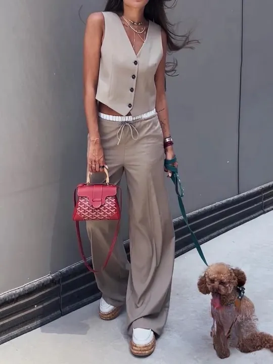 Kenya Casual Vest and Draw String Pants