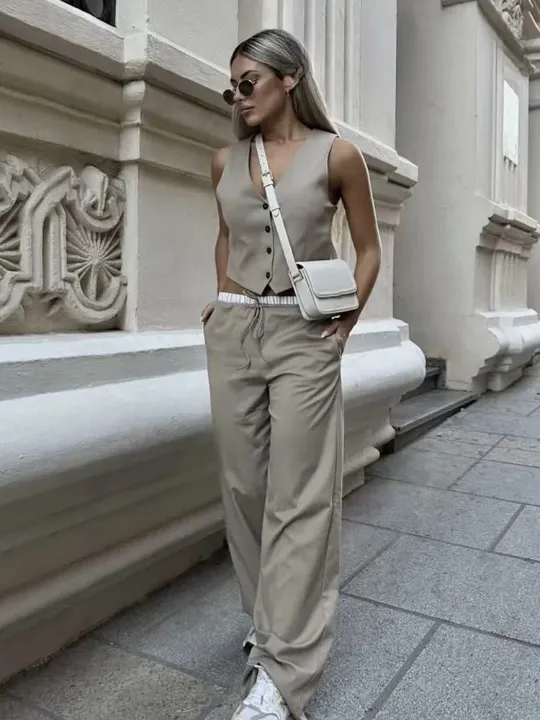 Kenya Casual Vest and Draw String Pants