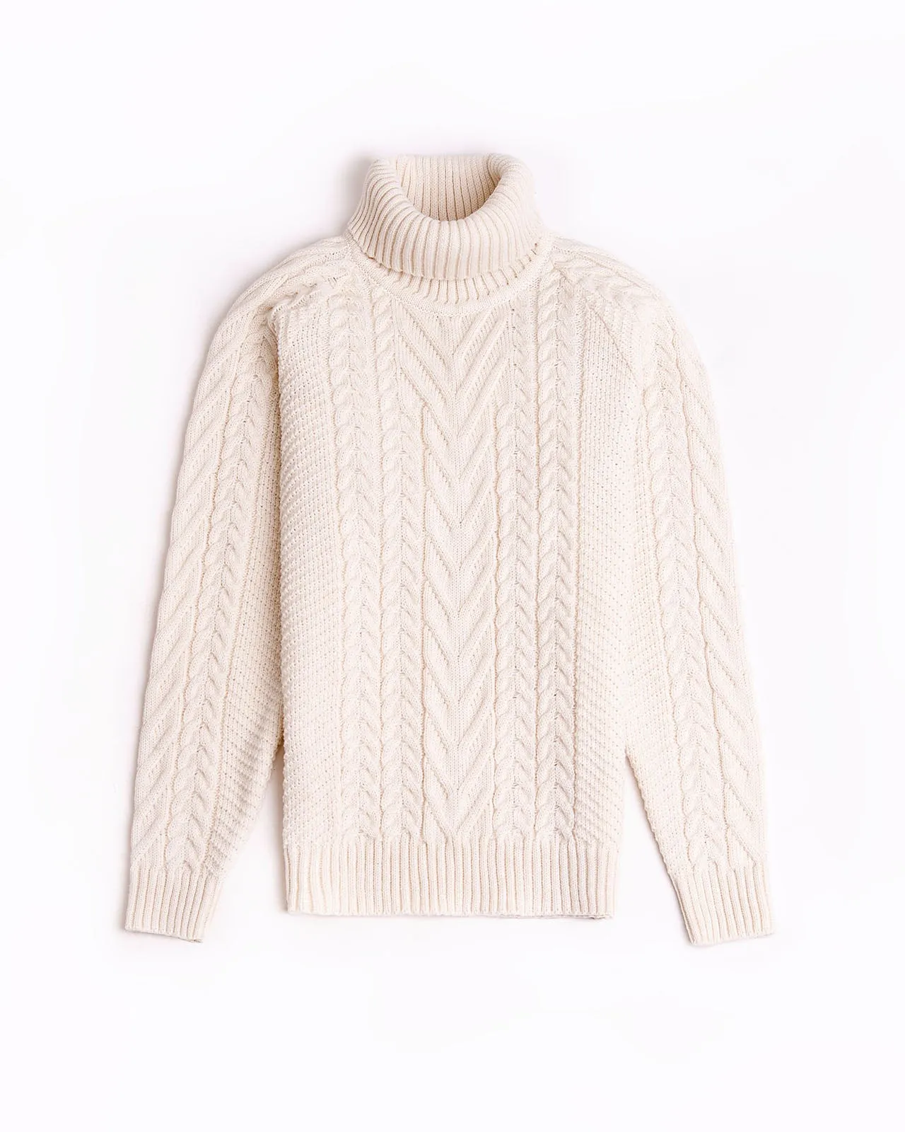 Käsmu women's braided high neck sweater