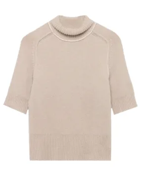 Light Driftwood Cindy Turtleneck Top