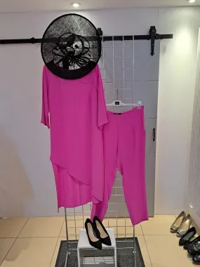 Lizabella Hot pink 2 piece outfit