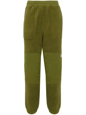 logo-embroidered fleece-panel trousers
