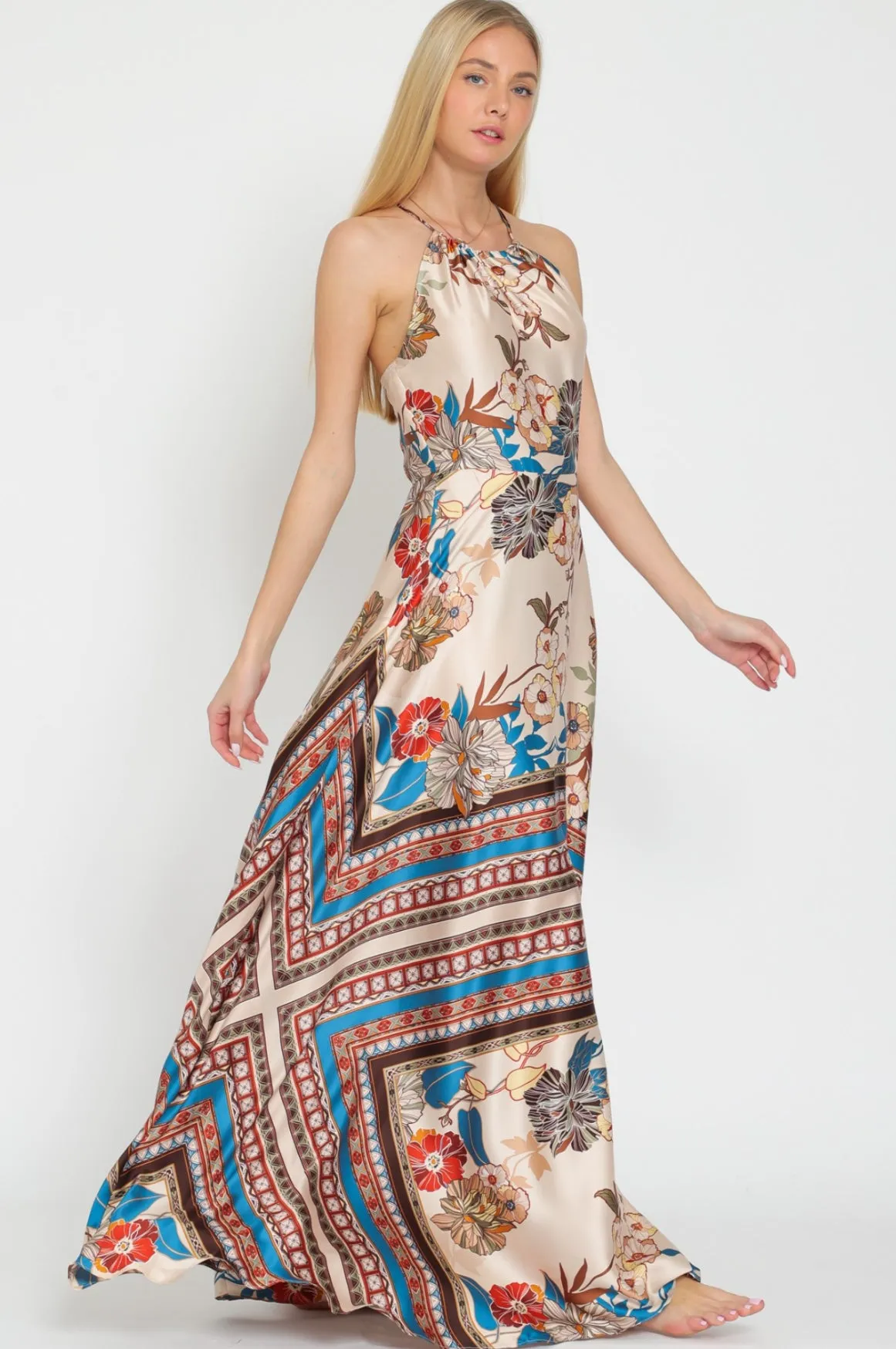 Lora Halter Maxi Dress