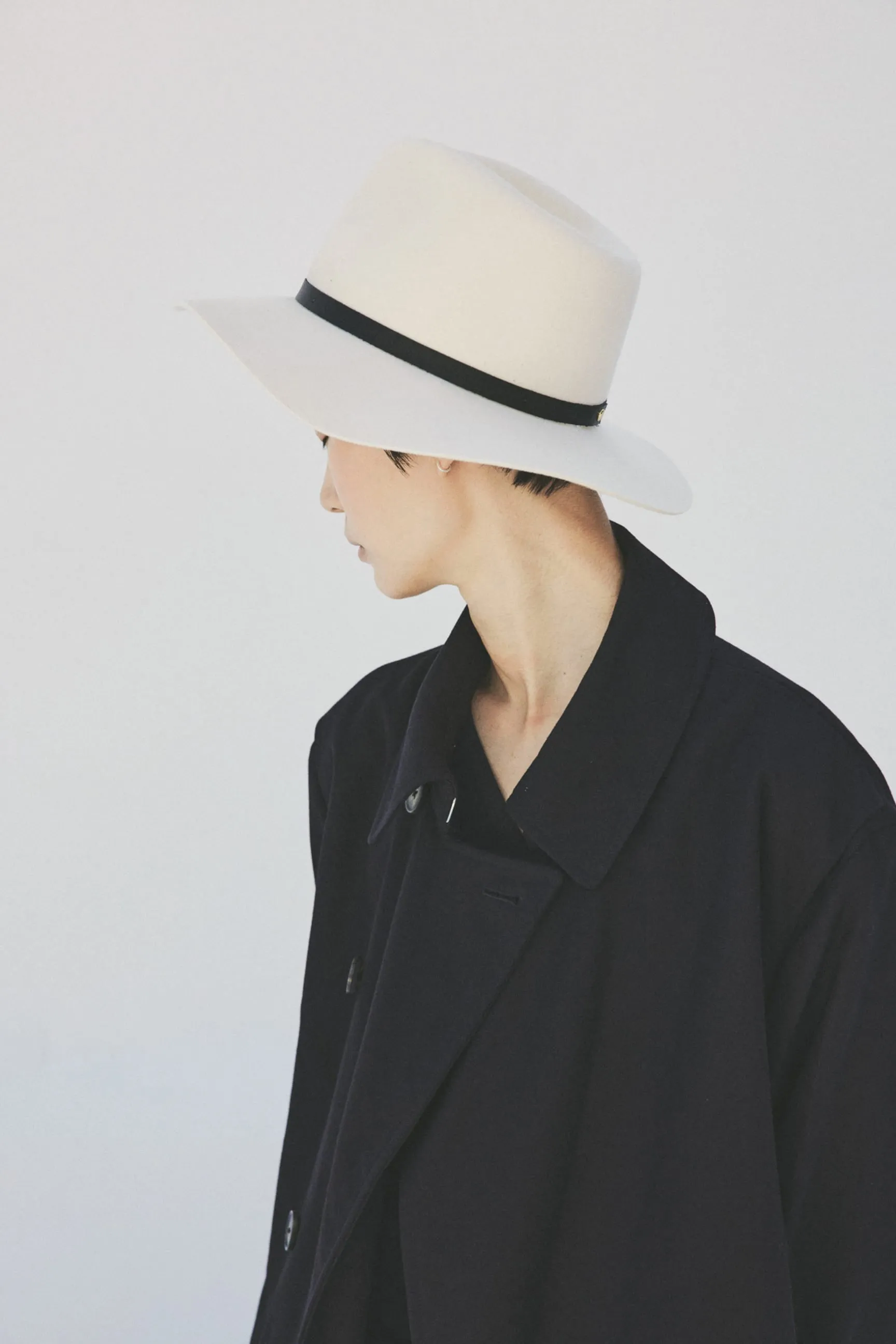 Luca Fedora Hat in Creme