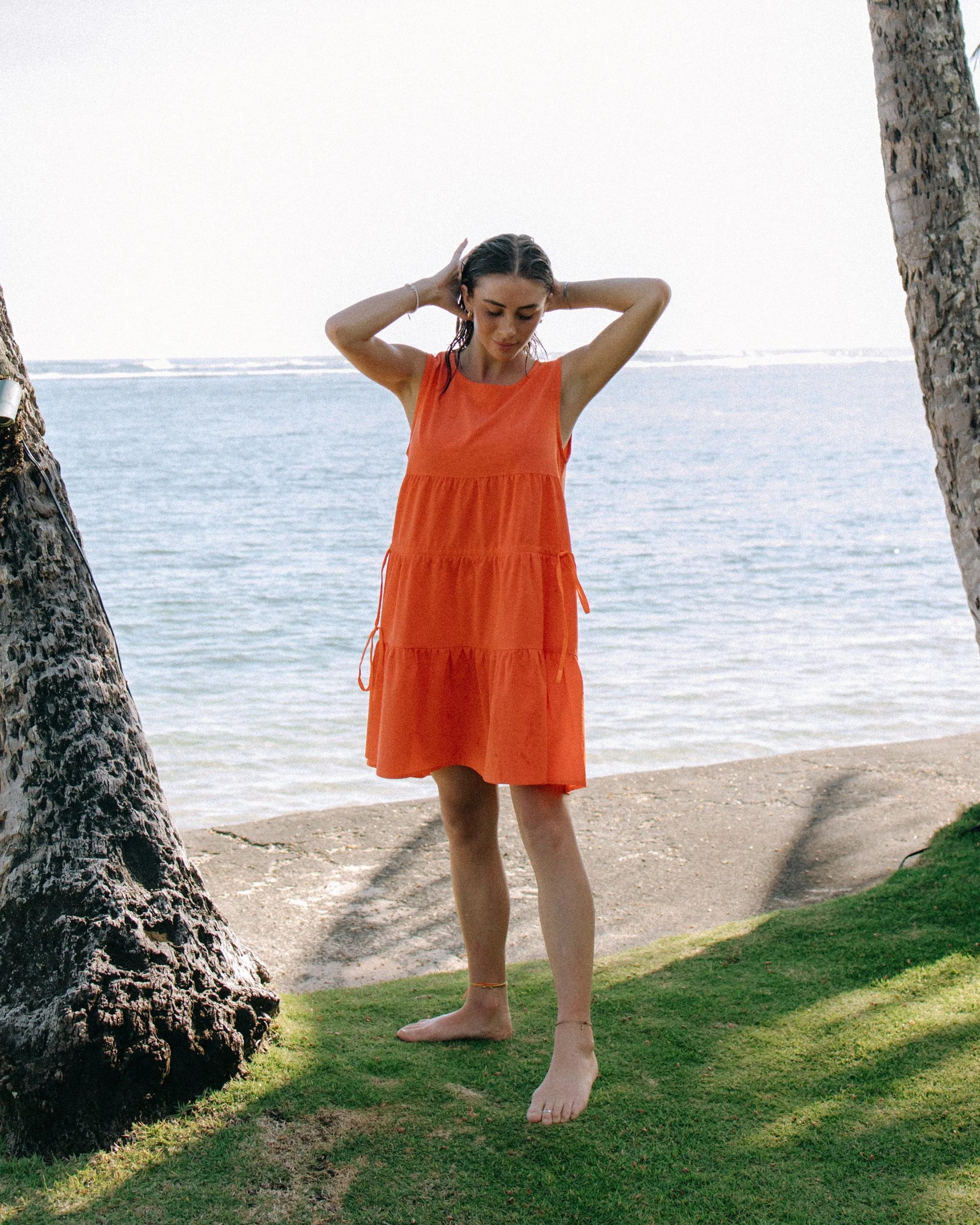 Mandarin Adventure Cover-Up Dress