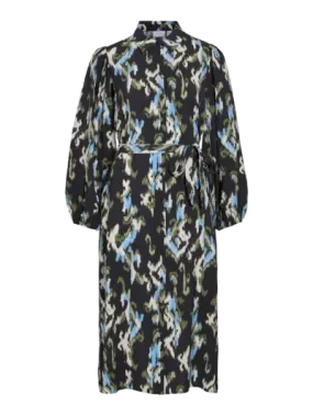 Marlot Midi Shirt Dress - Black Beauty/Mali