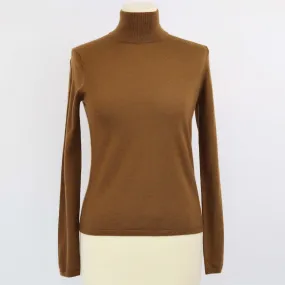 Max Mara Brown Turtleneck Patroni Sweater