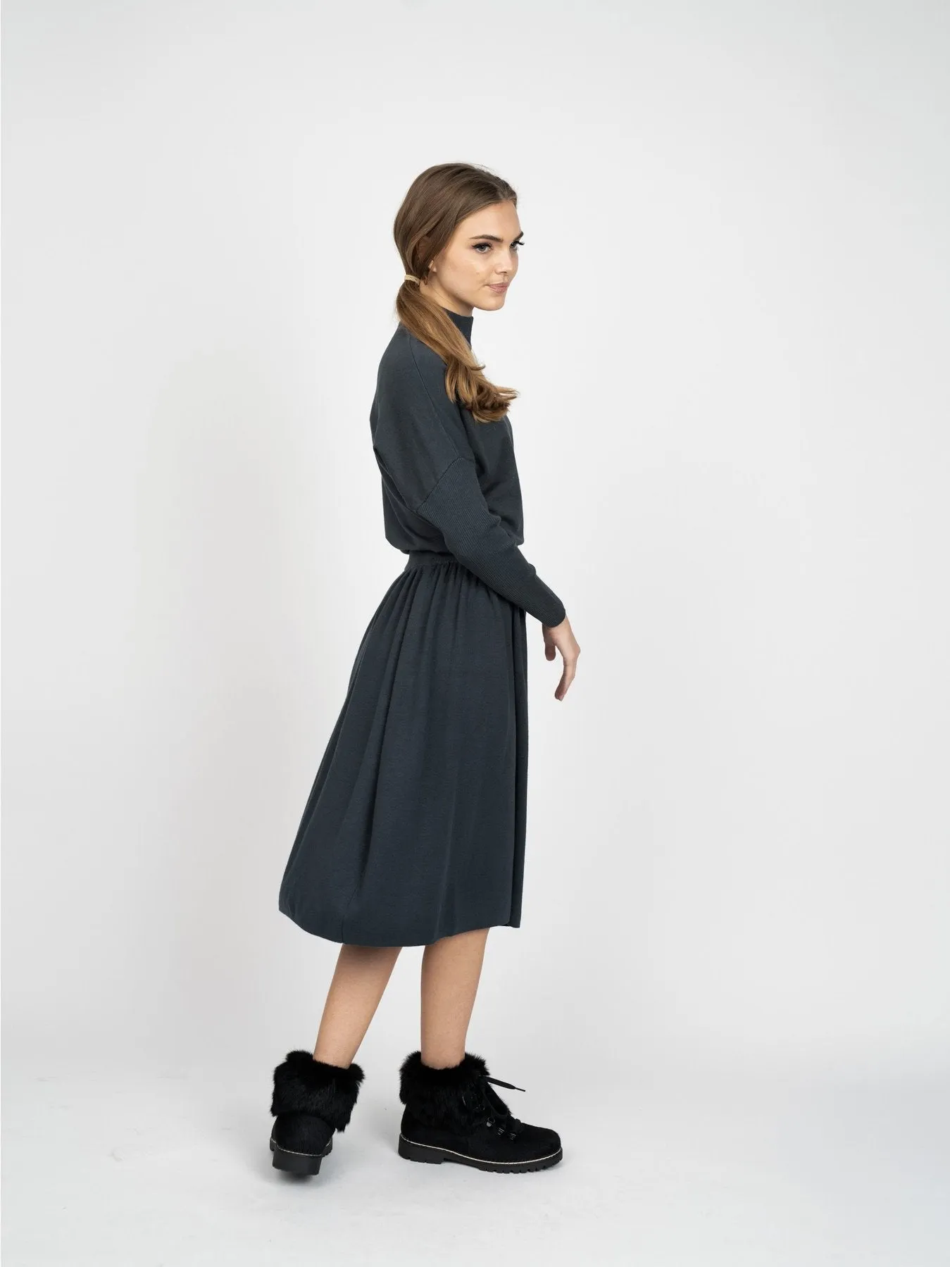 Meli Knit Gathered Skirt