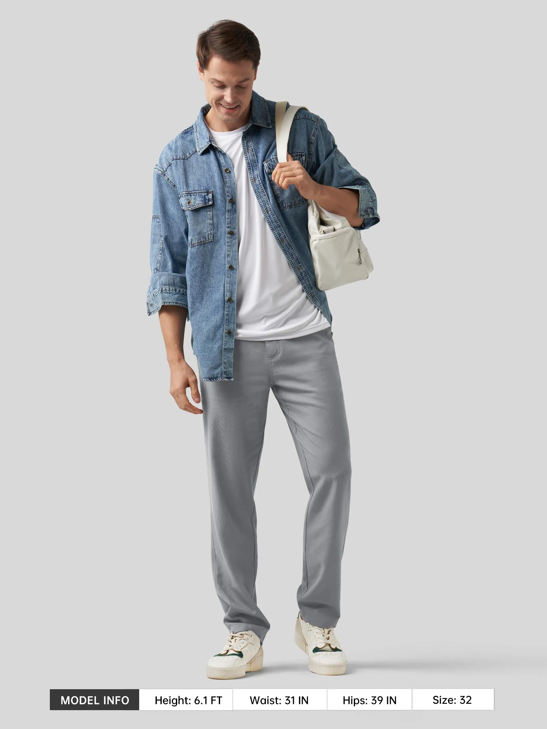 Men's Casual Cotton Linen Pants 30 Inch