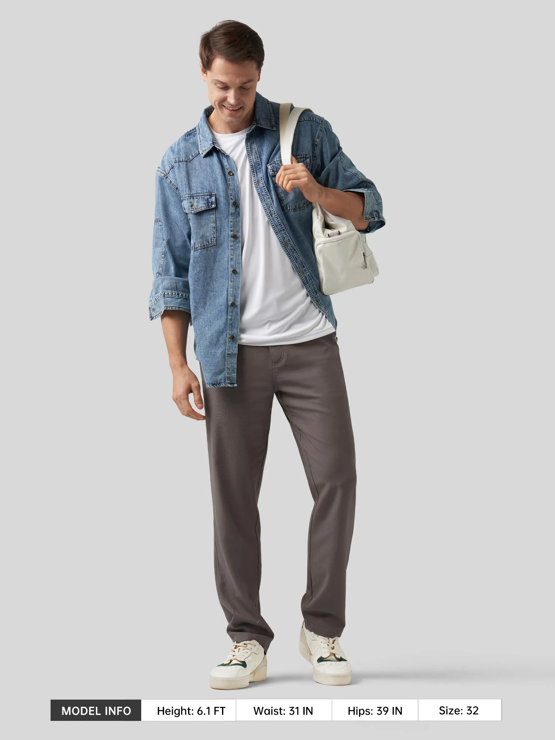 Men's Casual Cotton Linen Pants 30 Inch