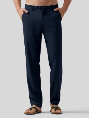 Men's Casual Cotton Linen Pants 30 Inch