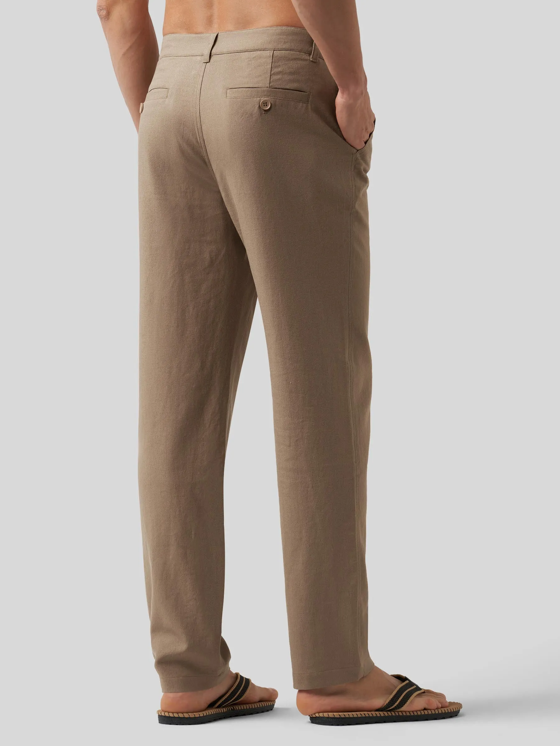 Men's Casual Cotton Linen Pants 30 Inch