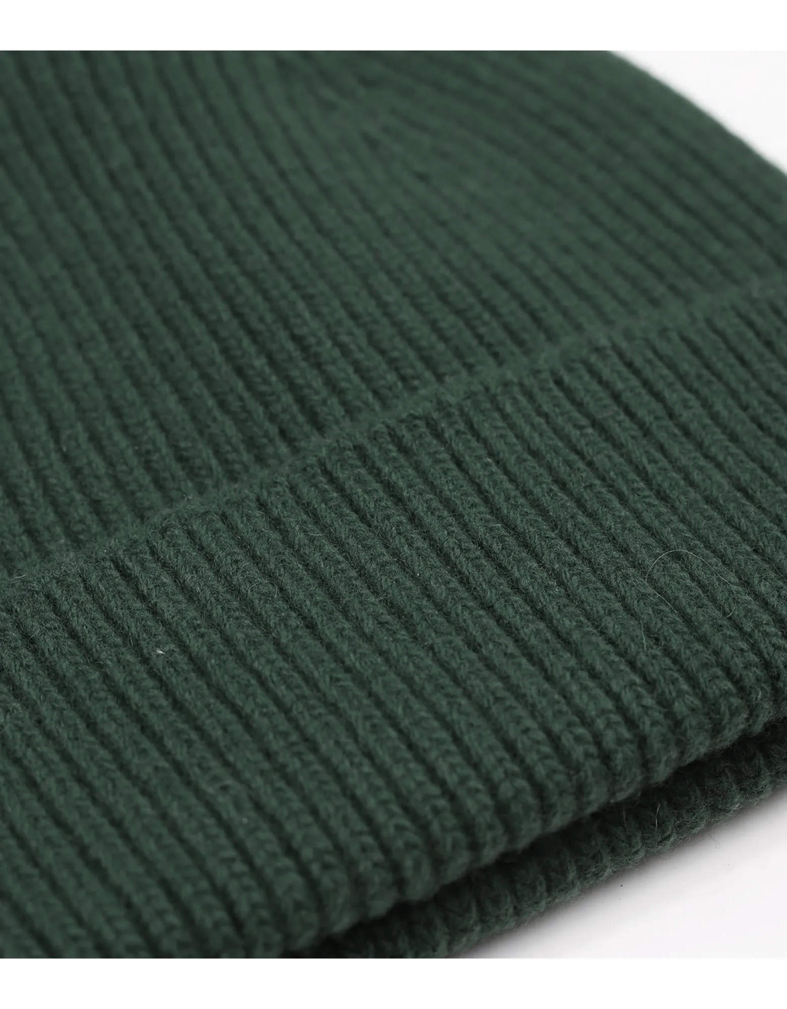 Merino Wool Beanie - Emerald Green