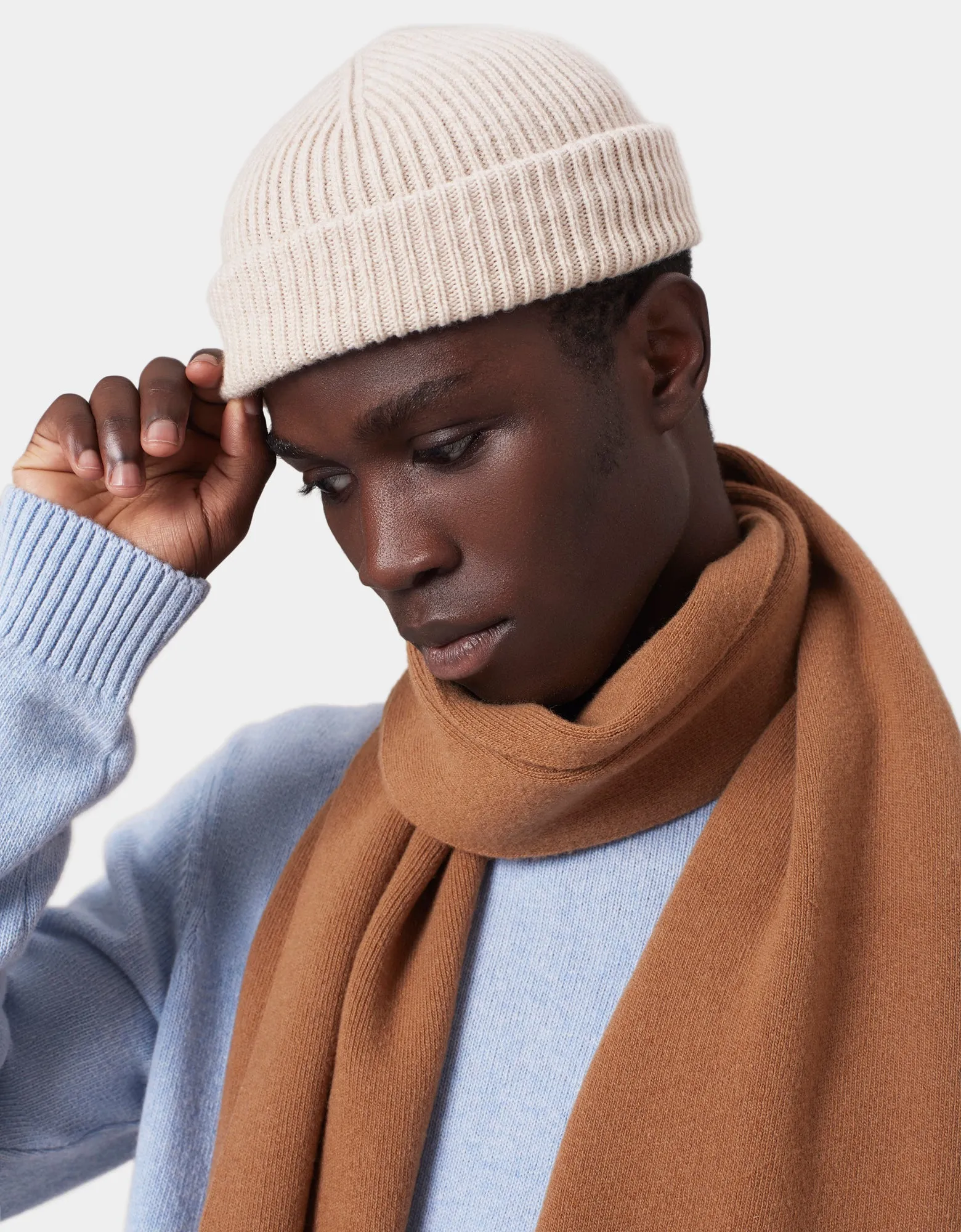 Merino Wool Beanie - Emerald Green