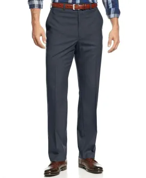 Michael Kors Classic-Fit Stretch Dress Pants 38 x 30 Navy Blue WASHABLE
