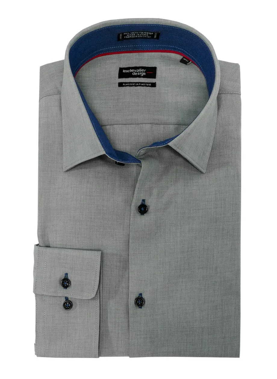 Micro Polyester Adjusted Fit Dress shirt
