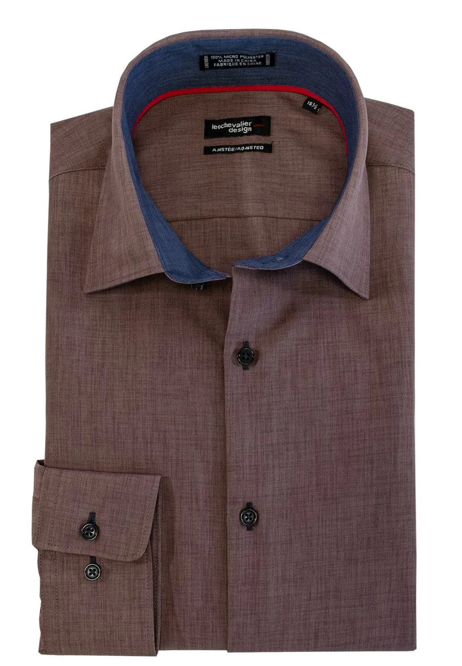 Micro Polyester Adjusted Fit Dress shirt