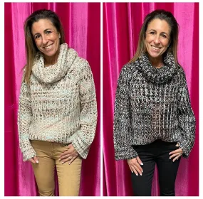 Mimi Chunky Multi Color Turtleneck Sweater