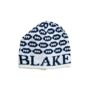Mini Footballs Personalized Knit Hat