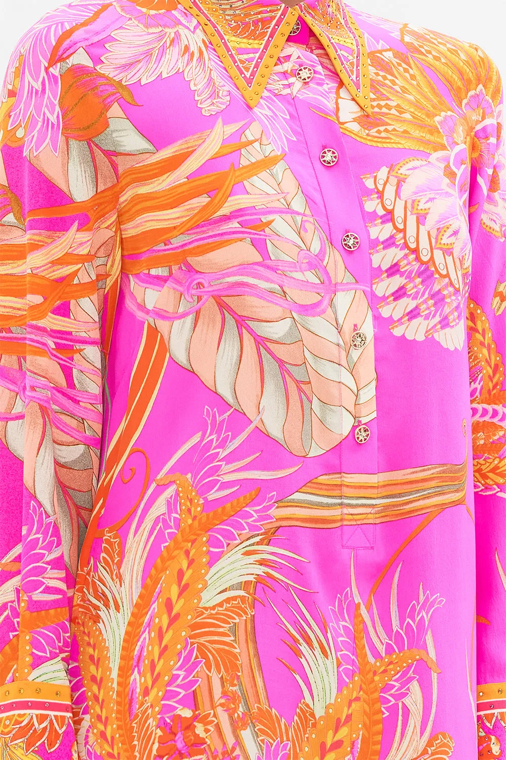 MINI SHIRT DRESS A HEART THAT FLUTTERS